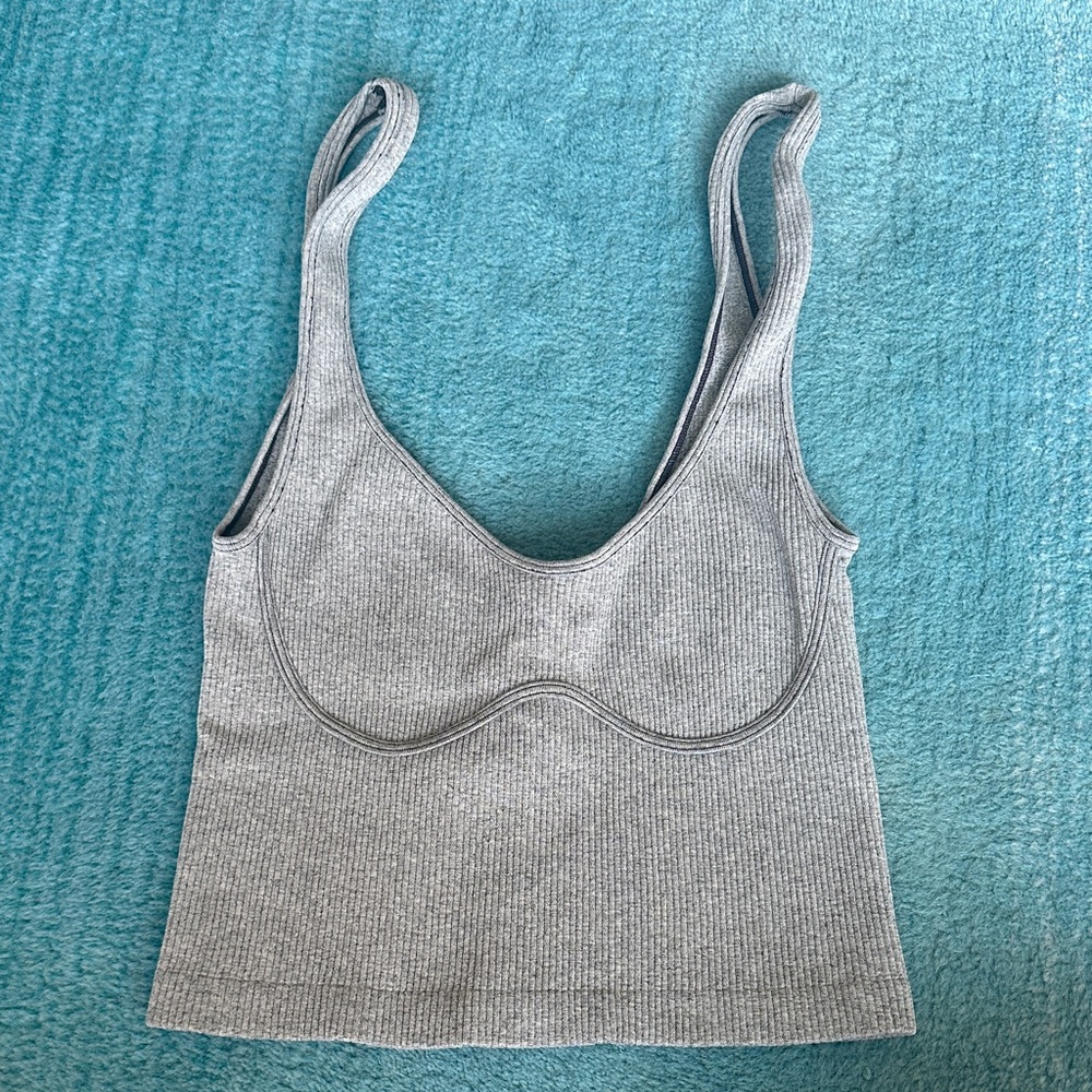 Intimately Free PeoGrey Ribbed Bra - Women Intimates Size Large